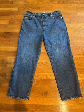 Loft Women's Blue Denim Straight Leg Jeans 31 (12)